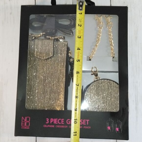 Womens Crossbody Phone Case & Pouch Bag Purse 3 Piece Gift Set - Picture 6 of 7